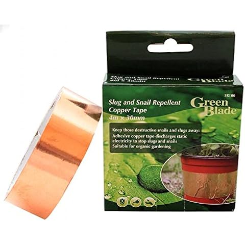 4M X 30MM Slug And Snail Repellent Copper Tape - For Organic Gardening (Pack of 2) Cover
