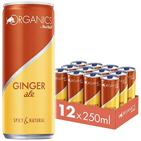 Organics by Red Bull Ginger Ale - 12er Palette Dosen - Bio-Erfrischungsgetränke 100% natürliche Zutaten, EINWEG (12 x 250 ml) Cover