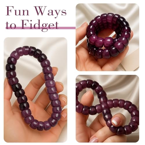 Natural Bodhi Seeds Beaded Bracelets, Zen Fidget Stretch Bracelet Alleviate Anxiety Stress, Protection Healing Bodhi Bracelet with Gift Box for Women Men2