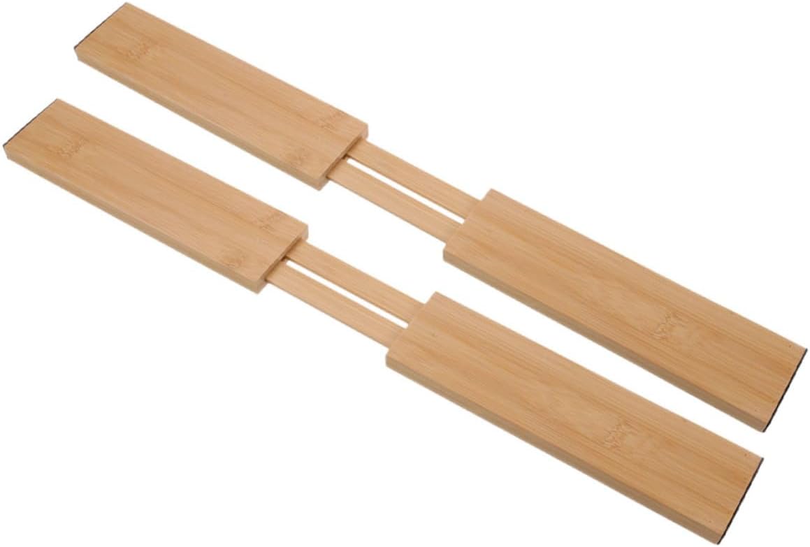 2pcs Expandable Drawer Divider Kitchen Organizer for Cutlery and Utensils Sturdy Material Compact Design for and Organization for Kitchen Drawers