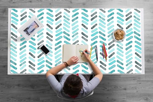Sous-main de bureau vinyle PVC imperméable 120x60cm tapis protection surfaces