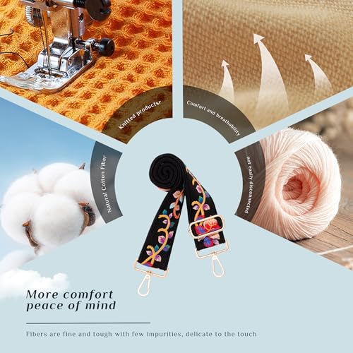 Image of chushui Knit Purse Strap,Replacement Crossbody Wide Adjustable Shoulder Strap for Bag Handbag