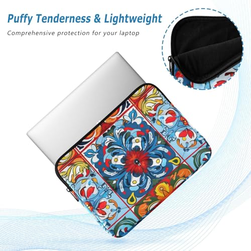 Funda para portátil de 13-14 pulgadas con diseño Vintage Mexican Tiles miniatura 5
