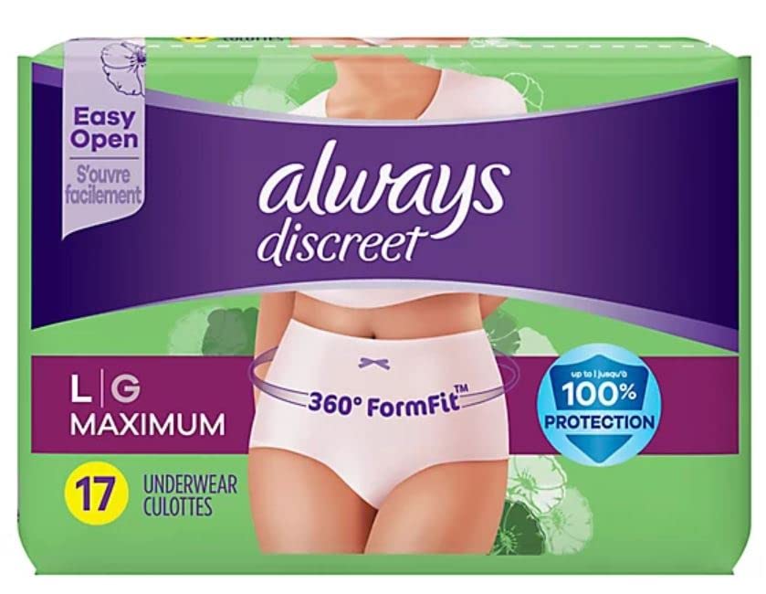 Buy Always Discreet, Incontinence & Postpartum Underwear for Women