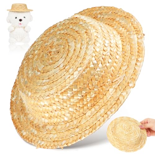 Mini chapeau en paille tressage artisanal pour art créatif DIY