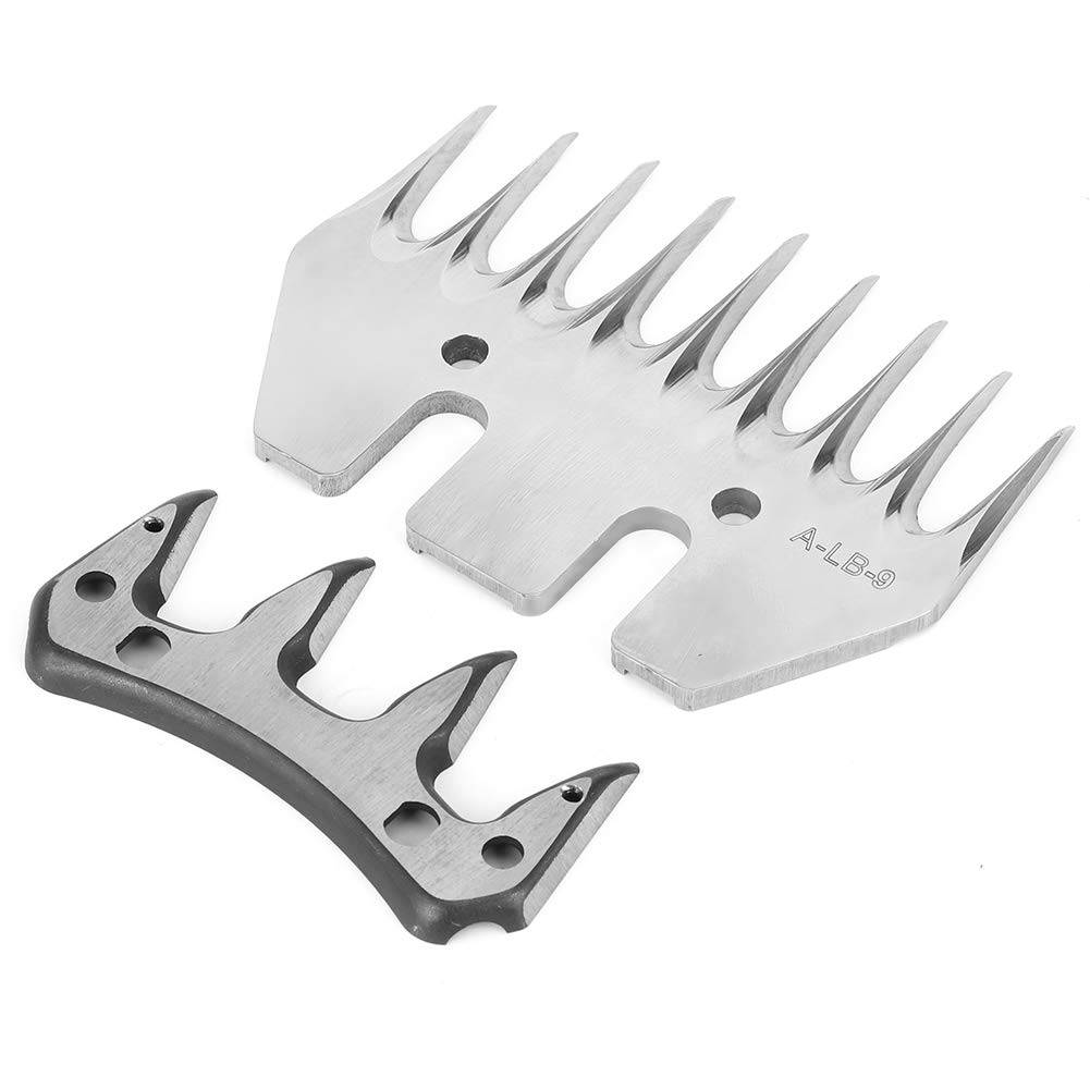 Cuchilla de acero inoxidable para esquilar ovejas, cuchillas para esquilar ovejas Tijeras para lana Cuchillas de repuesto universales, reemplazo de cortador de cizalla de corte de