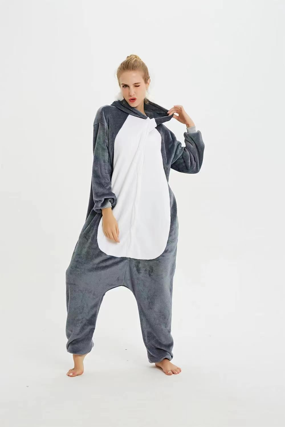 Pyjama unisexe pour adulte avec motif loup