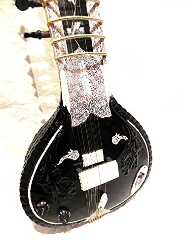 Shri Ravi Shankar Sitar électrique fait à la main avec ficelle et sac - Les Beatles, Paul McCartney, John Lennon, RIngo Starr, George Harrison Shri Ravi Shankar Sitar électrique fait à la main avec ficelle et sac – Image 3