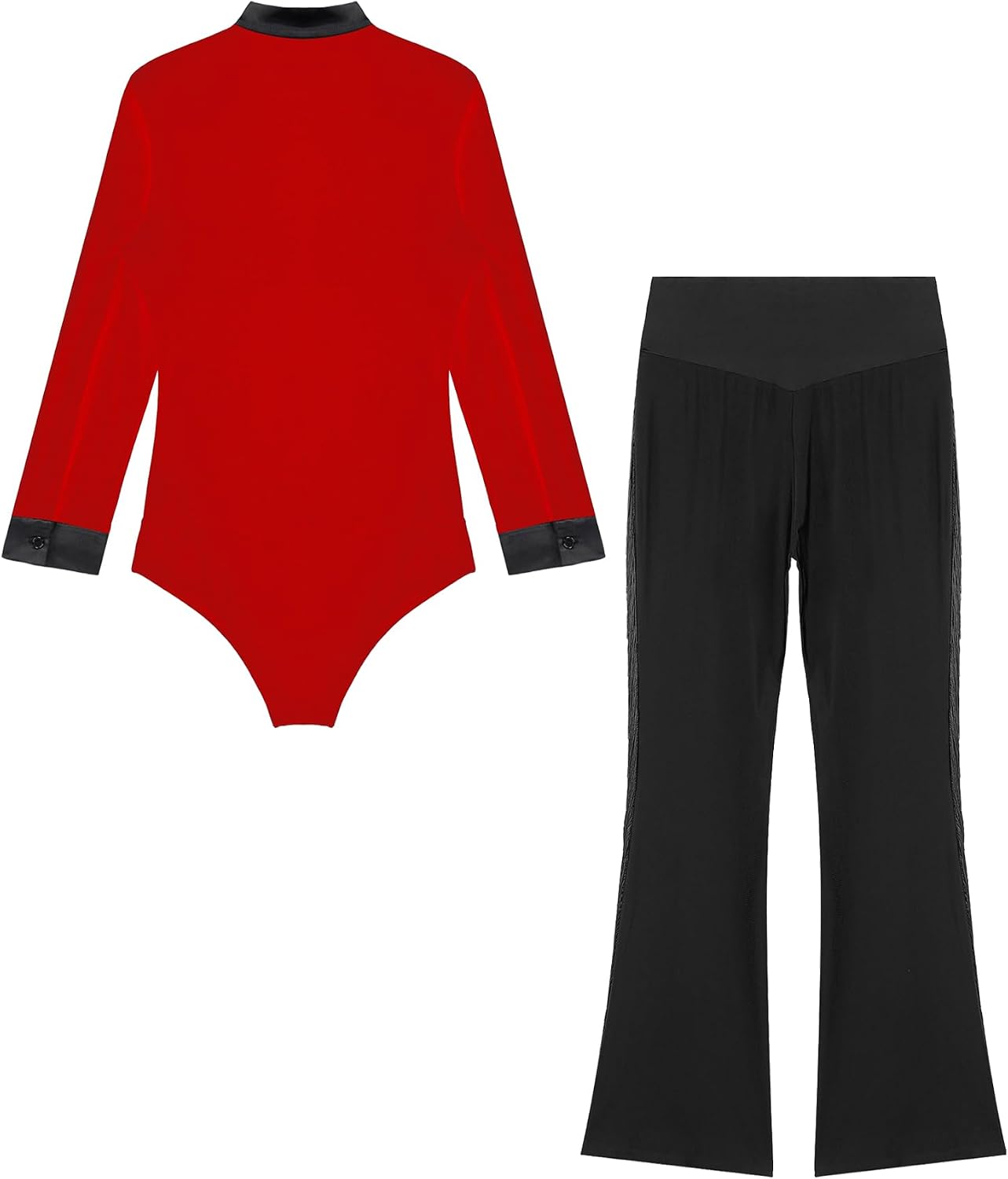Men's Two Piece Latin Tango Dance Costume