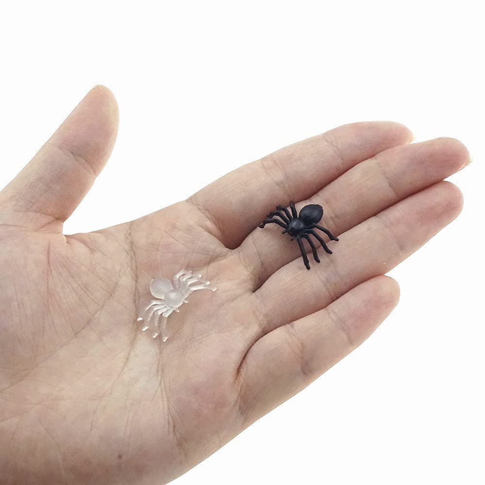 Arañas De Broma Negras 15 Piezas – Plástico Realista Para Halloween, Decoración Y Bromas, Tamaño 8x6 Cm