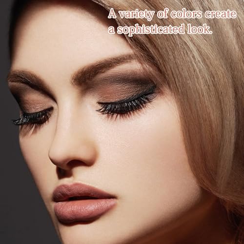 Gregali 9 Color Eyeshadow Multicolored Eyeshadow Palette Brown Waterproof Long-Lasting Eyeshadow Palette for Women Blendable Shades Brown Eyeshadow Palette with Soft Shimmers Matte - Image 8