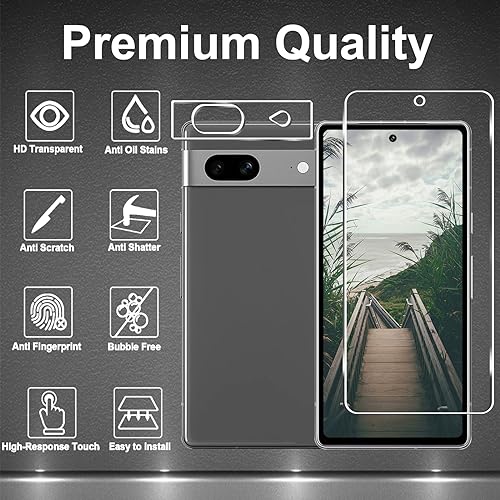 3+3 Pack for Google Pixel 7 Screen Protector + Camera Lens Protector by LXXMSXH - Used condition - Image 2