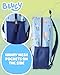 Fast Forward Bluey Kids Backpack - 16 Inch 3D Bookbag Preschool Elementary Backpack for School Girls & Boys with Front Pocket, Bluey Light Blue