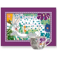Egan Looney Tunes - Juego de desayuno - Taza y mantel individual