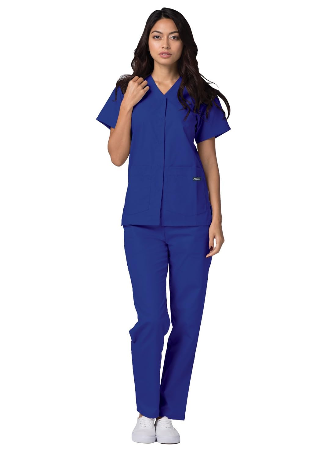 Adar Uniforms Damska koszula medyczna 604rylm, królewski niebieski, M UK