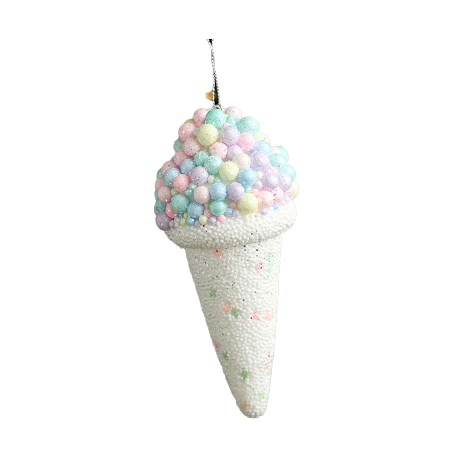 Yhplxyuus Cream Pendant Hanging Ornament for Christmas Tree Door Tiered Tray Embellishment Christmas Festival Decoration Tree Decoration