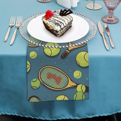 Servilletas de tela decorativas estampadas 18.7x18.7 in pack x4 miniatura 4