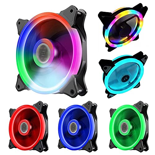 Ventilateur PC 12cm réglable refroidisseur boîtier ordinateur argent - 2