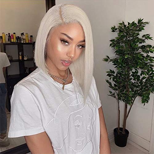 image for BESFOR Short Bob Wig 13x4 Frontal Lace Wigs for Black Women Deep Middl