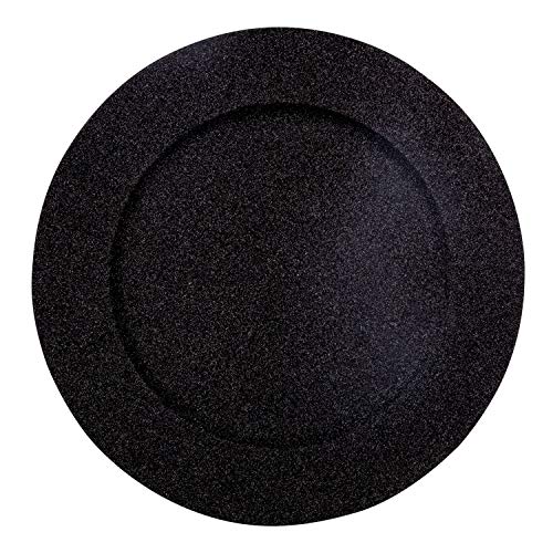 Juego de 12 platos de presentación Vaasa - Vajilla de Navidad - Negro