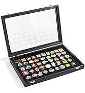 Enamel Pin Display Case, Pin Collection Holder, 14" X 9" Shadow Box Frame for Disney Pins, Black