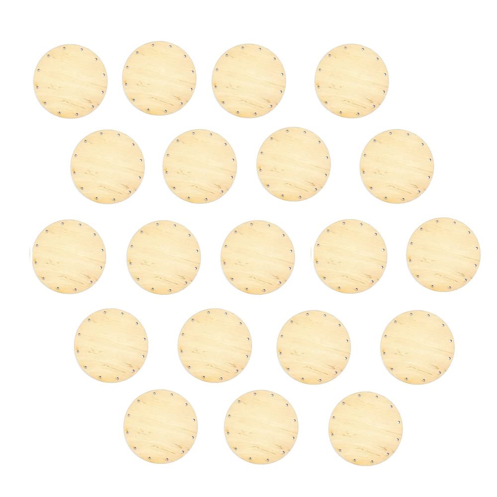 Zita's Creative 20X Korbboden rund, 11cm für 3mm Peddigrohr - Flechten, Korbflechten, Schilf Set, Peddigrohr, Flechtmaterial, Flechtset, Rattan
