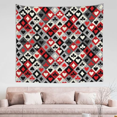 Tapisserie murale à carreaux losange grand tissu déco salon 152 x 129 cm