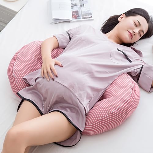 Fovolat Almofada de maternidade, almofada feminina em formato de U | Almofada de pelúcia para suport
