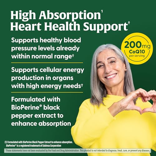 MegaFood High Absorption CoQ10 200mg Per Serving - with BioPerine Black Pepper Extract - Antioxidant Support for Cellular Energy & Healthy Aging - 60 Heart Health Supplements Capsules, 60 Servings - Image 5