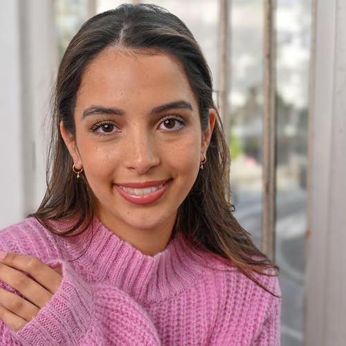 24K Gold Plated 925 Solid Sterling Silver Faceted Sleeper Hoop Earrings For Women | Gold Plated Dainty Round Zirconia Drop Dangle Charm Earring - Mini CZ Hoops4