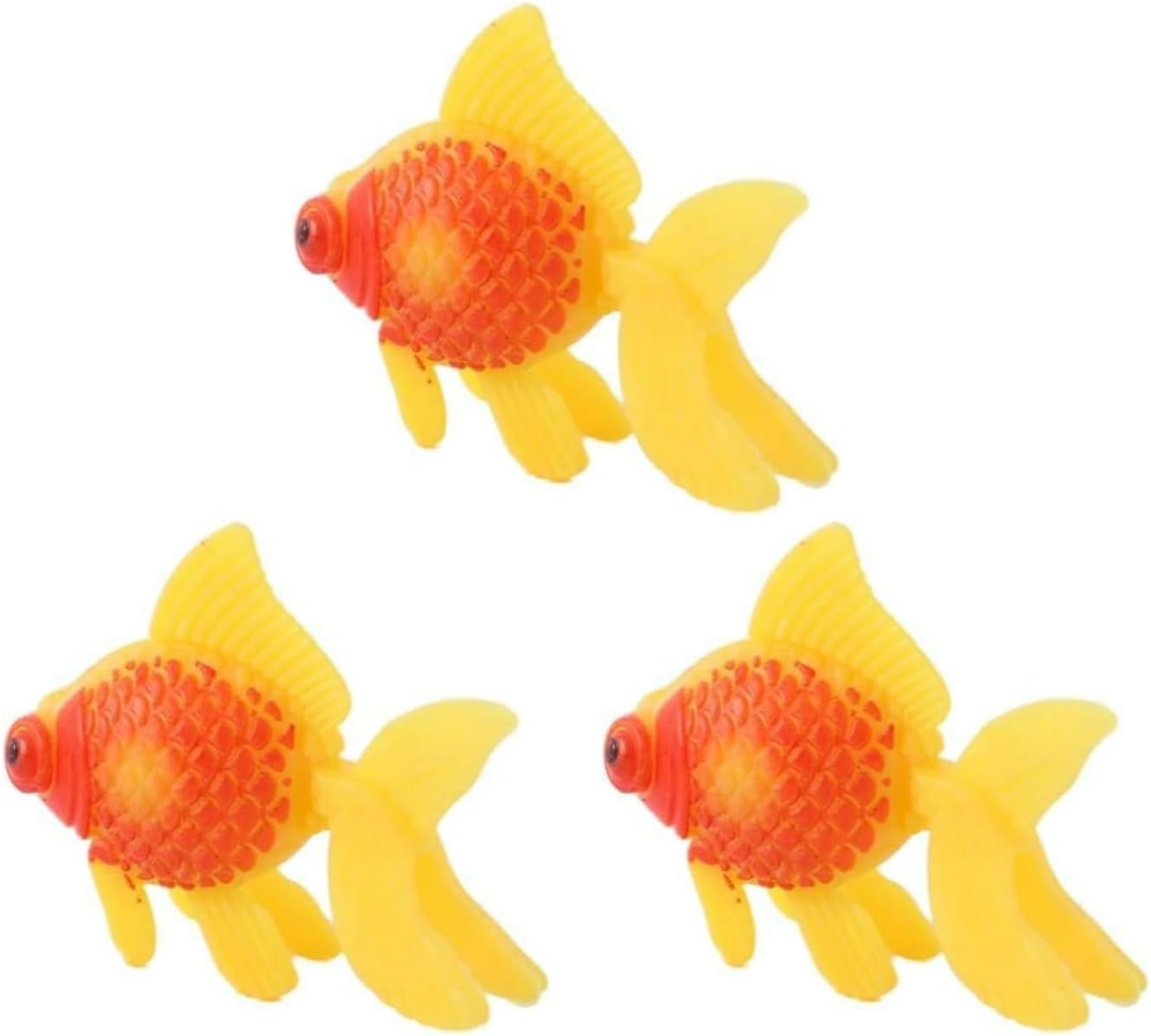 Hehglng Gold And Orange 3 Pack Gold,Orange Artificial Aquarium Fishes Fake Fish Plastic Fish Aquarium Moving Fishes Ornament Decoration Orange Goldfish For Aquarium Fish Tank Aquarium Décor Thematic Ornaments Décor