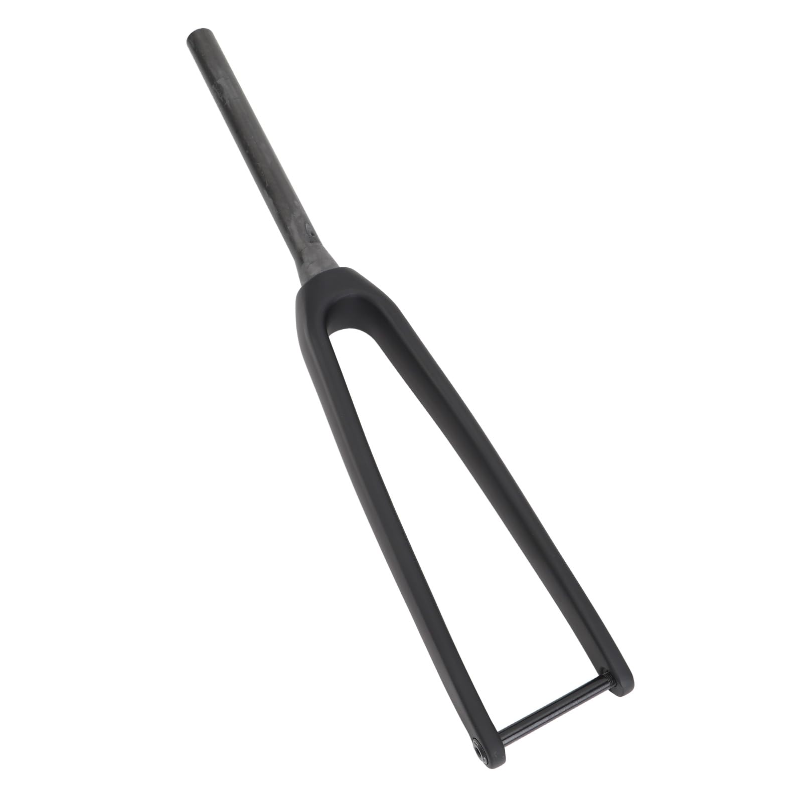 Fahrrad-Vorderradgabel aus 3K-T800-Kohlefaser, 100 x 12 mm Steckachse, 1-1/8 Zoll Durchmesser, 45 mm versetzte flache Scheibenbrems-Vorderradgabel (Matt)