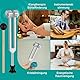 POFIBO Stimmgabel Set (128Hz/256Hz/512Hz) Neurologische Stimmgabel - Stimmgabel für Frequenztherapie, Stimmgabel therapie, Yoga und Meditation (mit Hammer)