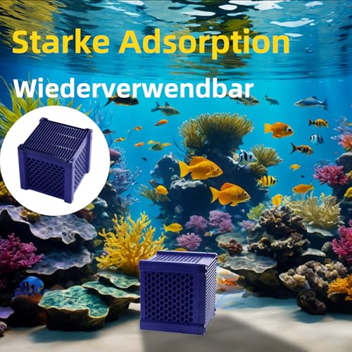 agctrler 2 Stück Clever Cube Aktivkohle Pferde, Aktivkohle Aquarium, Aktivkohlefilter Pferdetränke, Aktivkohlefilter Würfel Pferd, Pferde-Wassertrog Purifier Cube, für Vorratstank, Teiche, Aquarium