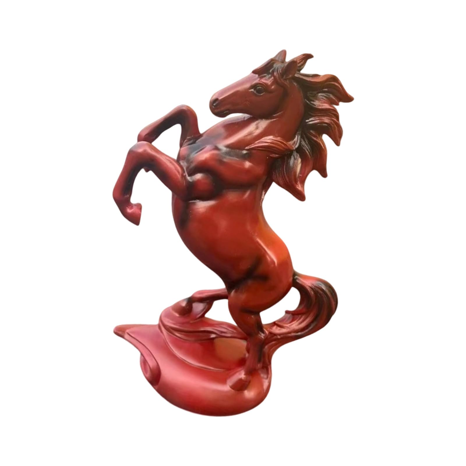 Hsioluted Resin Horse Statues Positive Energy Good Luck Showpiece Collectible Figurines Animal Sculptures for Home Decors Animal Statue Sculpture