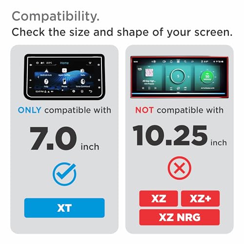 Image of Spartan Shield {2 PACK} Screen Guard For TATA TIAGO 2025 Facelift || XT || 7 Inch Infotainment + Steering Cluster Protector || Anti Scratch | Water Resistant | HD Clear | High Touch Sensitivity | TataTiago 9H Car Display Accessories 2026+ [Not Tempered Glass] [Not Compatible with NEW 2026 Facelift Model]