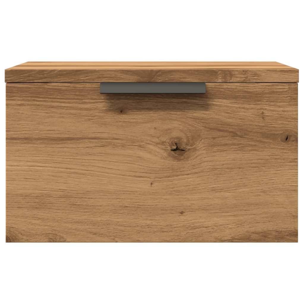 vidaXL 1/2x Comodino a Muro Mobile Multifunzionale 34x30x20 cm Colori Diversi