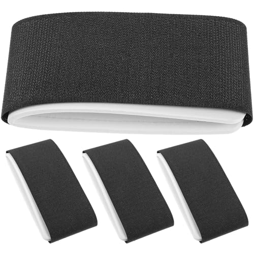 BESTYASH 4pcs Nylon Ski Carry Strap Winter for Snowboards and Sleds Black
