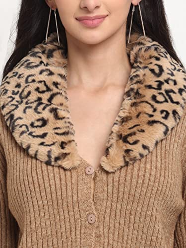 Image of Global Republic Knit Regular Fit Collar Neck Full Sleeves Cardigan for Women
