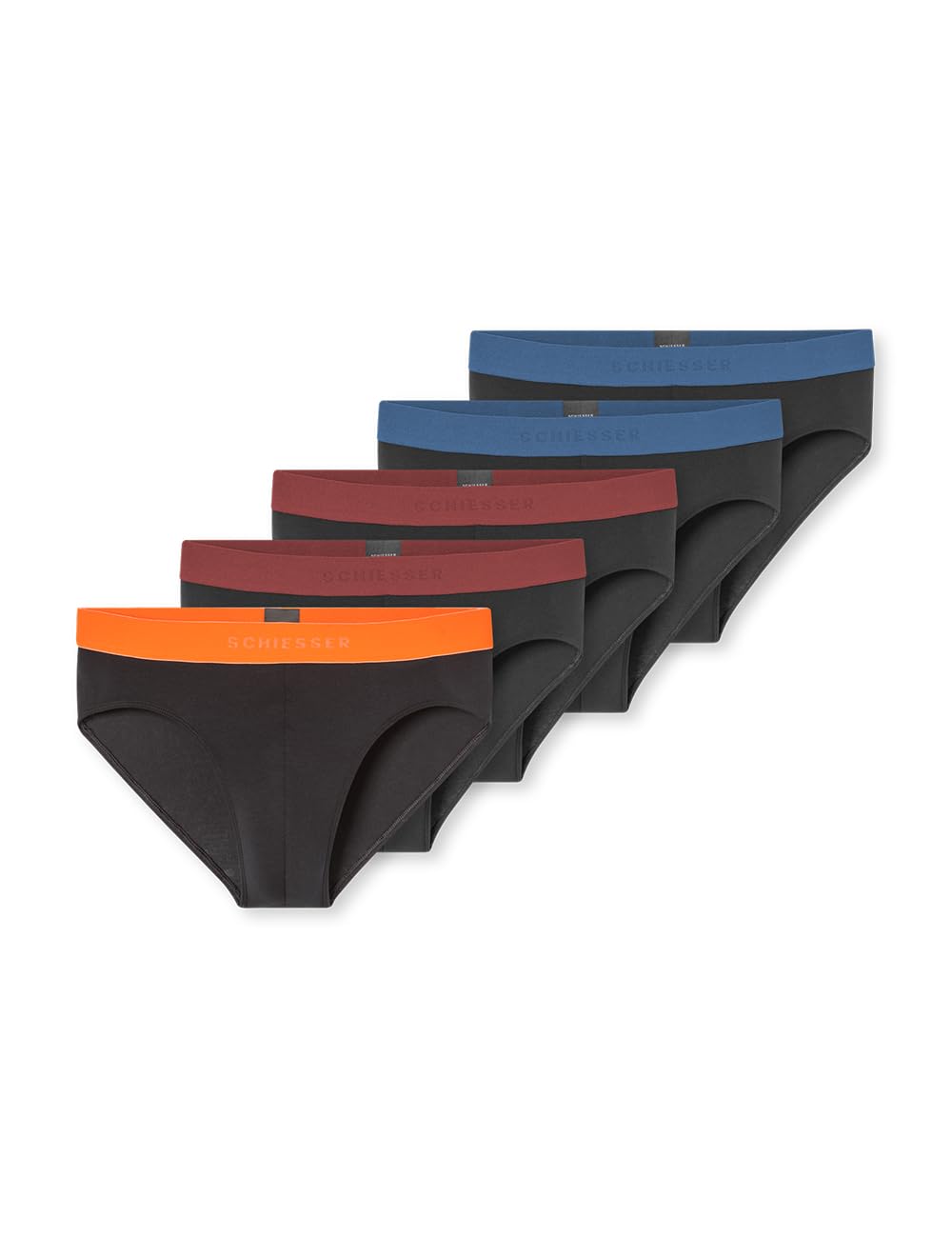 Schiesser Herren 5 Pack Slips Bio Baumwolle - 95/5 Organic