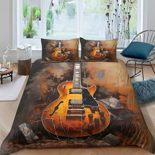 Guitare Électrique Parure de Lit Douce Confortable Léger 3D - 4