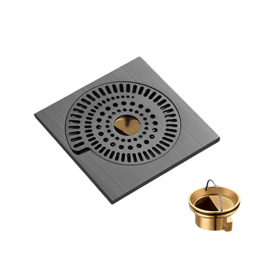 Desagüe de Suelo, Drenaje de Piso Ducha en Espiral, Todo Cobre(Copper Flap)