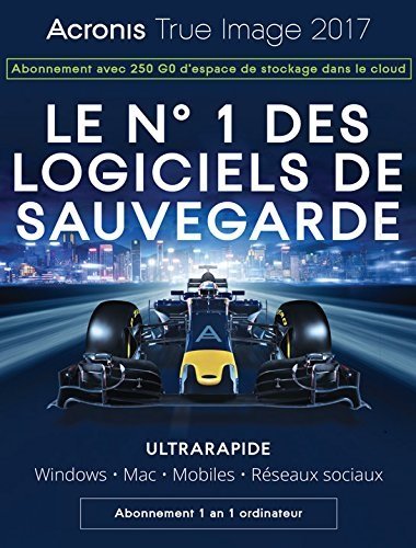 Acronis True Image Subscription 1 poste + 250 GB Acronis Cloud Storage - Abonnement d'un an - 1...