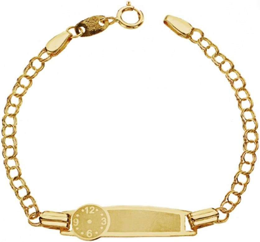 Esclava oro 18k reloj 11.5cm. bebé hora nacimiento [AA7293GR] - Personalizable - GRABACIÓN INCLUIDA EN EL PRECIO