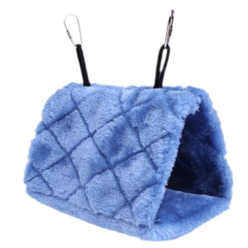 image for Vktech Plush Snuggle Bird Hammock Hanging Snuggle Cave Happy Hut Bird 