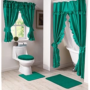 Madison Starlite Deluxe Swag Teal Shower Curtain