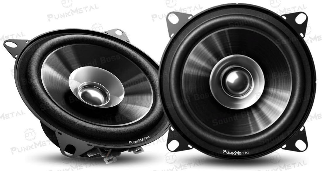 PunkMetal Car Speaker PM-41CX 10.16 cm (4 inch) Dual Cone Coaxial Speakers (Black), Peak Power 200W, RMS Power 30W-image-16