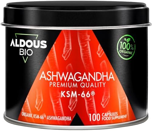 Ashwagandha KSM-66 ® Ecológica - Máxima dosis 600 mg en 1 Cápsula...