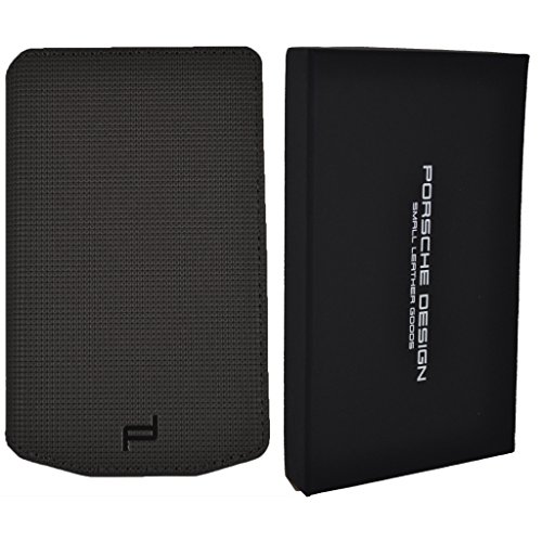 Porsche Design Cuir véritable Gris Oxyde de Portefeuille Coque pour Blackberry Porsche Design P '9983