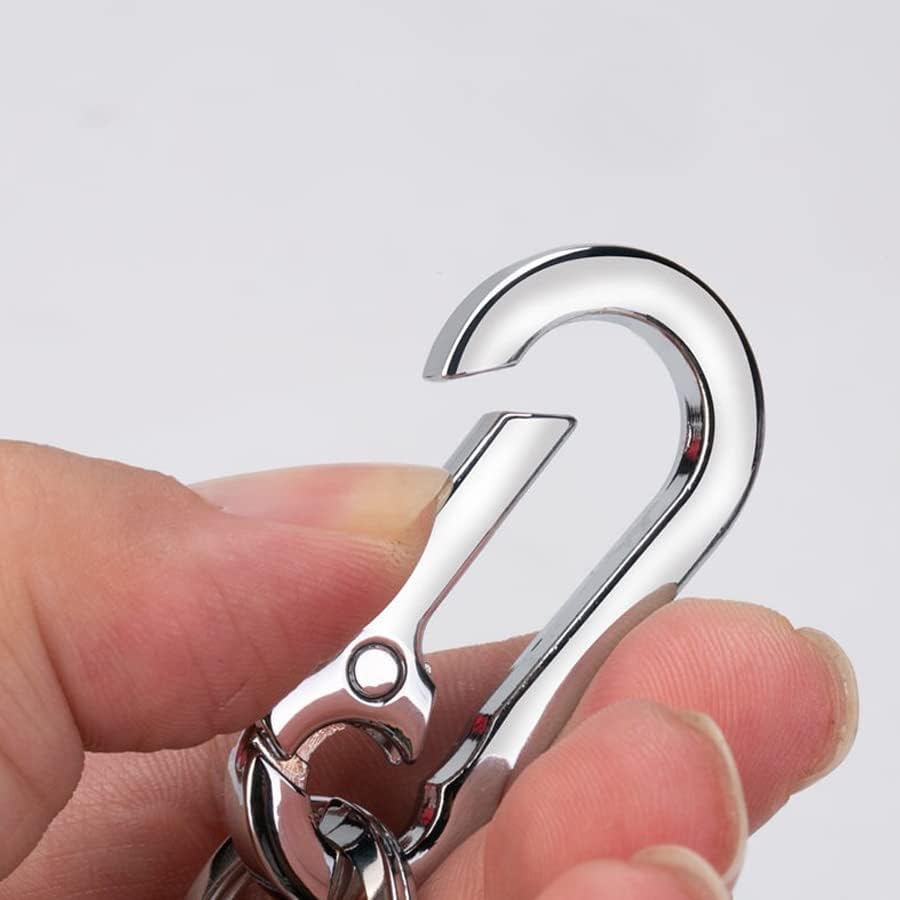 ARFUKA Keyring Key Chain Ring Carabiner Shape Keychain Keyfob Key Holder Men Women Gift for Birthday Christmas Festival Pack of 2 - Image 4